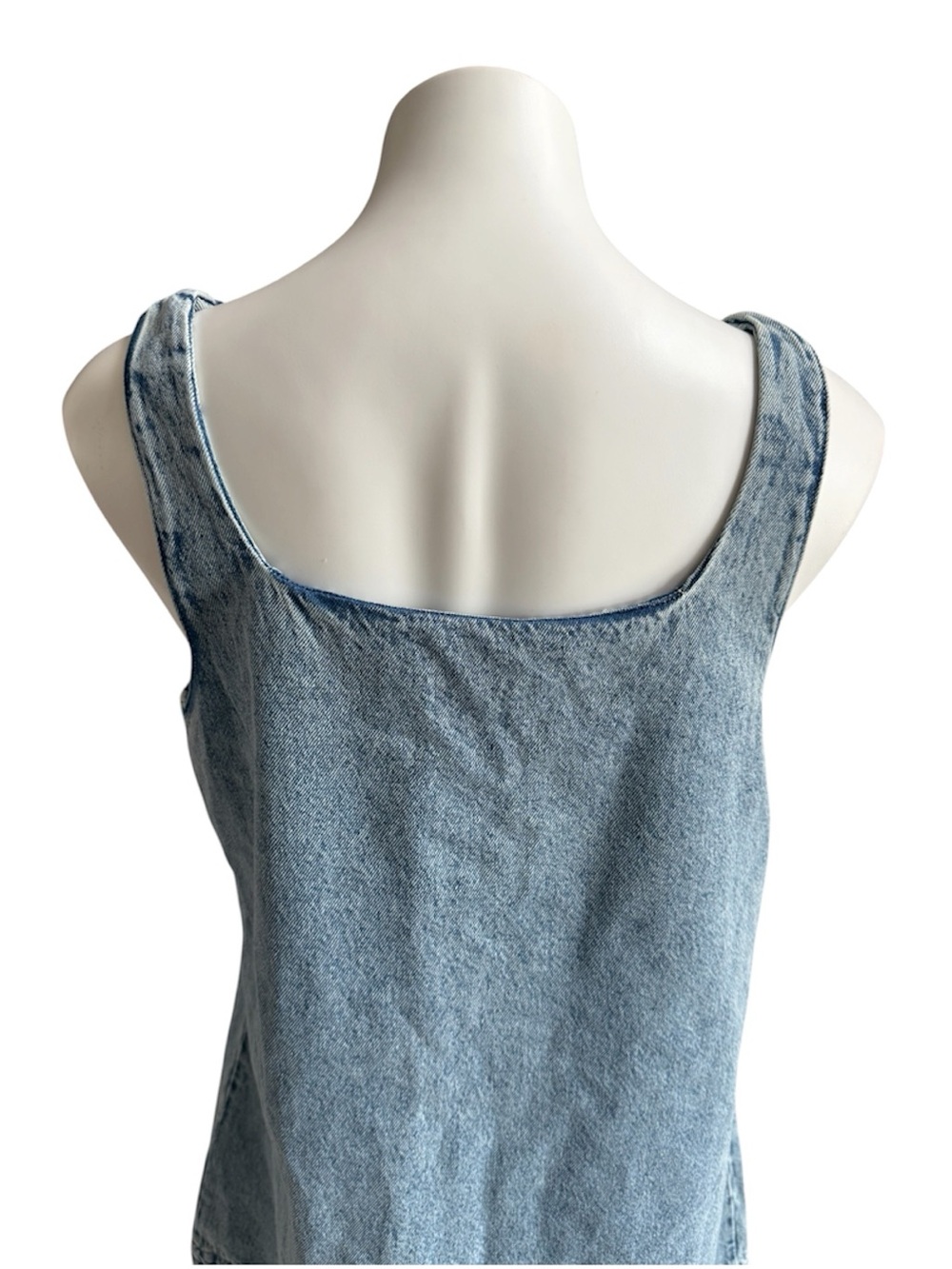 Divided Denim Sleeveless Mini Dress Blue Large NWT - Picture 4 of 7